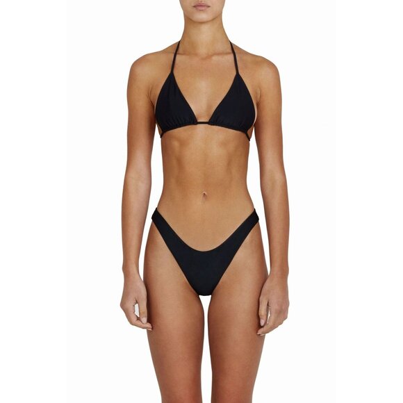 Bamba Swim Malibu Bikini Top in Jet Black - Picture 2 of 5